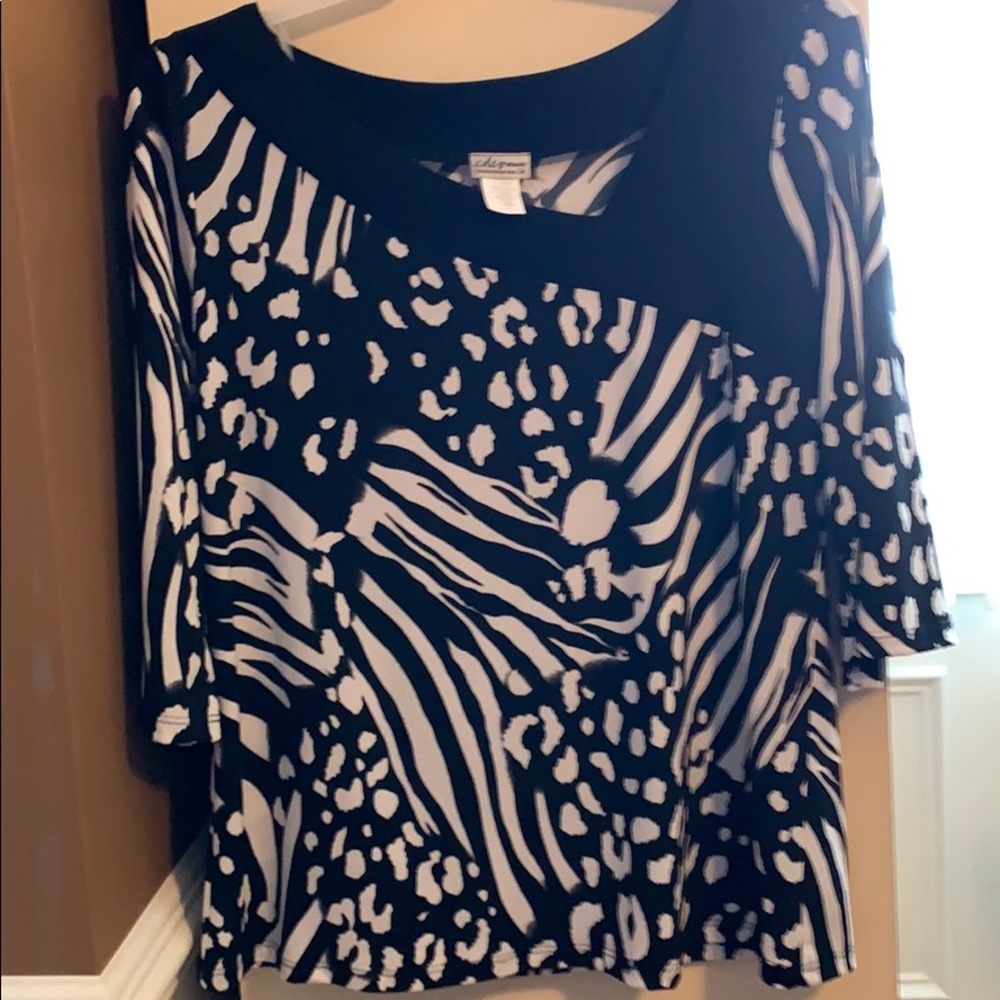 Creative Design Works dressy, long sleeved top, 1X